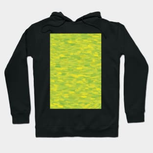 Yellow Green Paintbrush Strokes Texture Hoodie